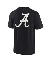 Men's and Women's Fanatics Signature Black Alabama Crimson Tide Super Soft Short Sleeve T-shirt