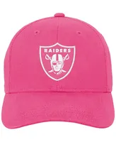 Girls Youth Pink Las Vegas Raiders Adjustable Hat