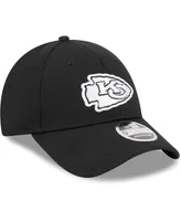 Men's New Era Black Kansas City Chiefs Main B-Dub 9FORTY Adjustable Hat