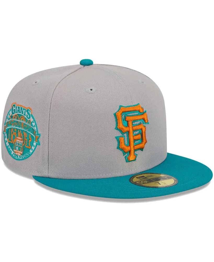 Men's New Era Gray, Teal San Francisco Giants 59FIFTY Fitted Hat