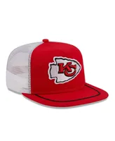 Men's New Era Red, White Kansas City Chiefs Original Classic Golfer Adjustable Hat