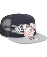 Men's New Era Navy New York Yankees Speed Golfer Trucker Snapback Hat