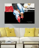 Empire Art Direct "Coffee Break" Frameless Free Floating Tempered Glass Panel Graphic Wall Art, 32" x 48" x 0.2" - Multi