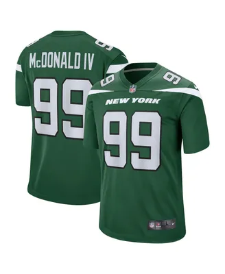 Men's Nike Will McDonald Iv Gotham Green New York Jets 2023 Nfl Draft First Round Pick Game Jersey