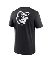 Men's Nike Black Baltimore Orioles Fashion Over Shoulder Logo Legend T-shirt