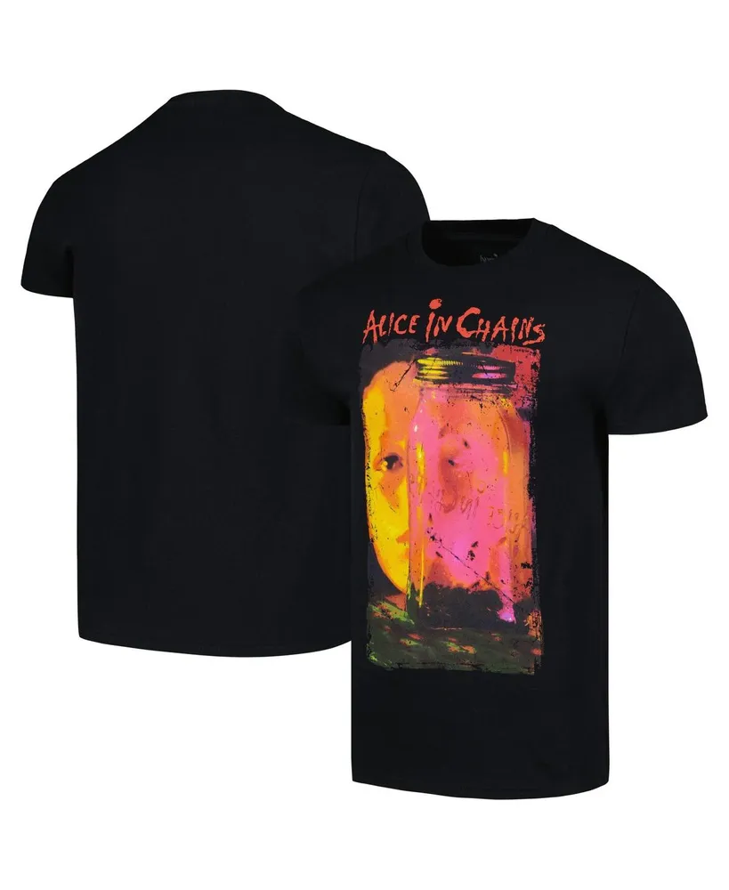 Manhead Merch Men's Black Alice Chains Jar of Flies T-shirt