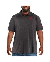 Men's Colosseum Black Alabama Crimson Tide Big and Tall Down Swing Polo Shirt