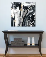 Empire Art Direct "Ebony Ivory A" Frameless Free Floating Tempered Glass Panel Graphic Wall Art, 36" x 36" x 0.2"