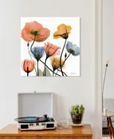 Empire Art Direct "Flowers and Ferns" Frameless Free Floating Tempered Glass Panel Graphic Wall Art, 24" x 24" x 0.2" - Multi