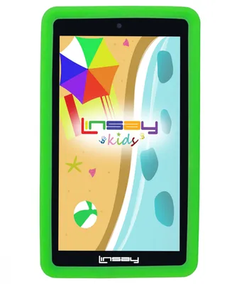 Linsay New 7" Kids Wi-Fi Tablet Pc 64GB New Android 13 with Kid Defender Case
