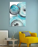 Empire Art Direct "Ripple Effect Iv" Frameless Free Floating Tempered Glass Panel Graphic Wall Art, 32" x 48" x 0.2"