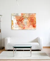 Empire Art Direct "Coral Lace I" Frameless Free Floating Tempered Glass Panel Graphic Wall Art, 48" x 32" x 0.2"