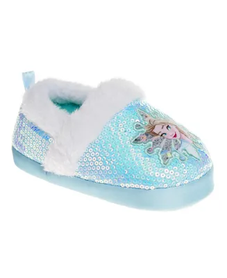 Disney Toddler Girls Frozen Cheerful Sisters Dual Sizes House Slippers