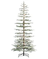 Seasonal Sierra Pine 9' Pe Lightly Flocked Tree, 2255 Tips, 400 Warm LEDs, Remote, Storage Bag, Ez-Connect Pole