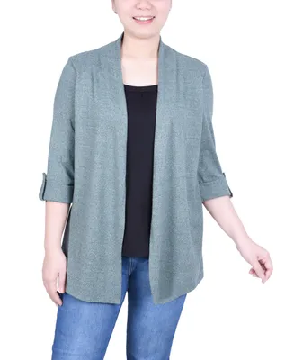 Ny Collection Petite 3/4 Sleeve Two in One Top