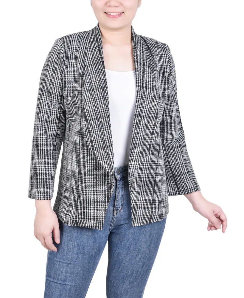 Ny Collection Petite Long Sleeve Ponte Jacket