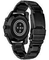 Citizen Men's Cz Smart Hybrid Sport Black-Tone Stainless Steel Bracelet Smart Watch 43mm