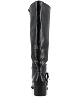 Journee Collection Women's Rhianah Block Heel Knee High Riding Boots