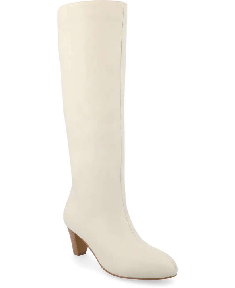 Journee Collection Women's Jovey Kitten Heel Tall Boots