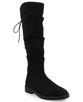 Journee Collection Women's Mirinda Rouched Stretch Knee High Boots