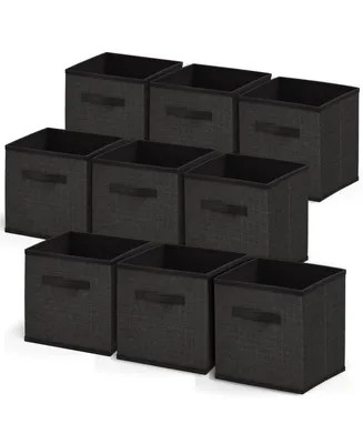 Nestl Foldable Fabric Cube Storage Bins with Handles - 9 Pack