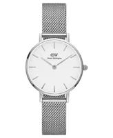 Daniel Wellington Women's Petite Melrose Silver-Tone Stainless Steel Watch 28mm