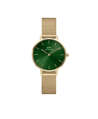 Daniel Wellington Women's Petite Emerald 23K Gold Pvd Plated Stainless Steel Watch 28mm