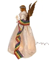 Kurt Adler 14" 10-Light Pride Angel Tree Topper