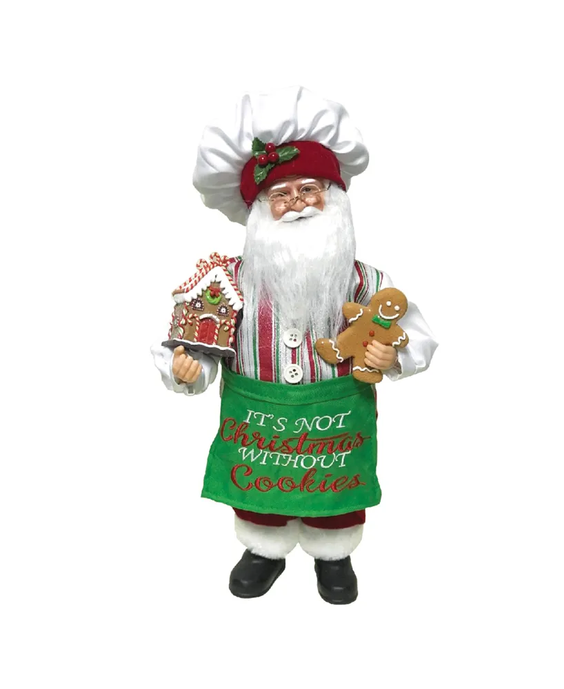 Santa's Workshop 15" It's Not Christmas Without Cookies Claus