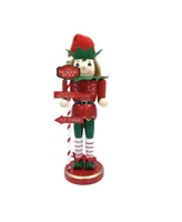 Santa's Workshop 14" North Pole Elf Nutcracker