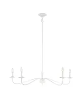 Trade Winds Lighting Trade Winds Harper 5-Light Chandelier in Bisque White