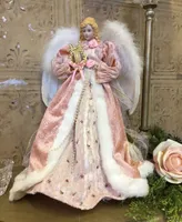 Santa's Workshop 16" Mauve Victorian Angel Tree Topper