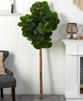 Nearly Natural 66" Artificial Fiddle Leaf Tree No Pot