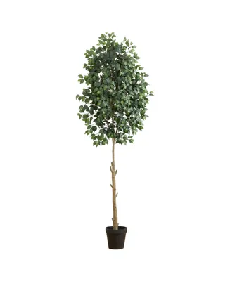 Nearly Natural 108" Artificial Ficus Tree