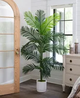 Nearly Natural 72" Artificial Paradise Palm with Decorative Planter