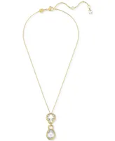 Swarovski Gold-Tone Mixed Crystal Pendant Necklace, 15-3/4" + 2-3/4"