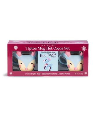 R.h. Macy & Co. Holiday Tiptoe the Reindeer, Thanksgiving Day Parade 2 Piece Mug Hot Cocoa Gift Set, Created for Macy's
