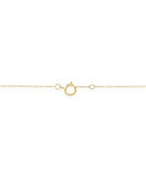 Children's Polished Tiny Cross 13" Pendant Necklace in 14k Gold