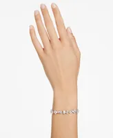 Swarovski Rhodium-Plated Mixed Crystal Flex Bracelet