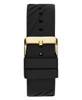 Guess Men's Multi-Function Black Silicone Watch 47mm