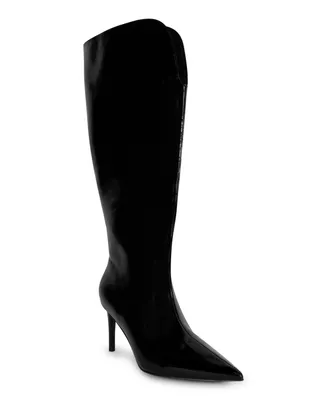 Smash Shoes Women's Kay Pointed Toe Dress Extra Wide Calf Boots - Extended Sizes 10-14