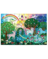 Crocodile Creek Sparkling Unicorn Holographic Foil Puzzle, 60 Pieces