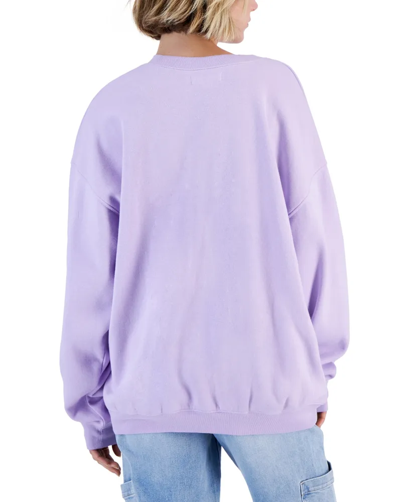 Grayson Threads, The Label Juniors' Wildflower Graphic Fleece Sweatshirt