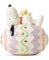 Lenox Peanuts Snoopy & Woodstock Covered Candy Dish