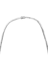 Effy Sapphire (4-1/2 ct. t.w.) & Diamond (5/8 ct. t.w.) 18" Collar Necklace in 14k White Gold