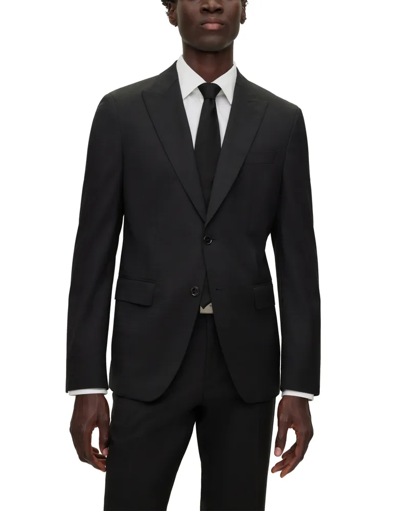 Boss by Hugo Boss Men's Checked Slim-Fit Suit