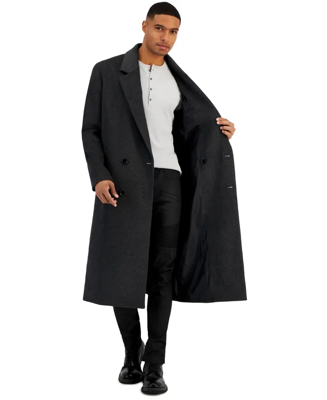 London Fog Men's Wool-Blend Layered Car Coat, Created for Macy's - Macy's