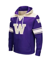 Men's Colosseum Purple Washington Huskies 2.0 Lace-Up Hoodie