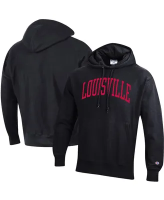Colosseum Black Louisville Cardinals Arched Name Full-Zip Hoodie