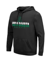 Men's Colosseum Black North Dakota Lantern Pullover Hoodie